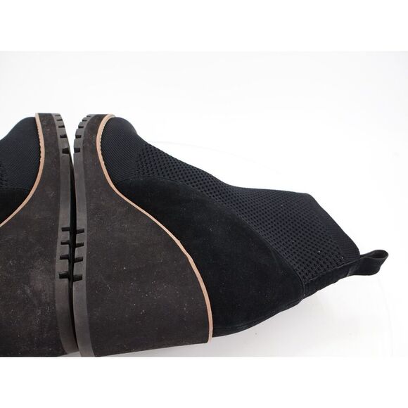 Eileen Fisher Quill Bootie Wedge Knit Slip On Stretchy Platform Size 11 Ankle - Picture 12 of 14